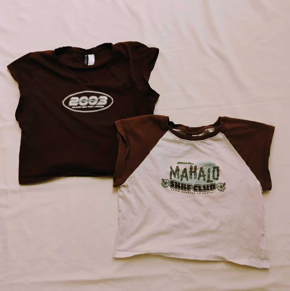 H&M crop tops, set of 2